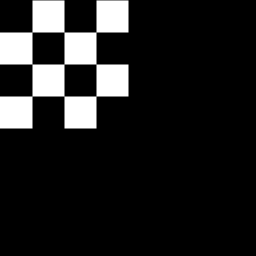 Clamp-to-zero filtering produces a black color outside the bounds of the texture image